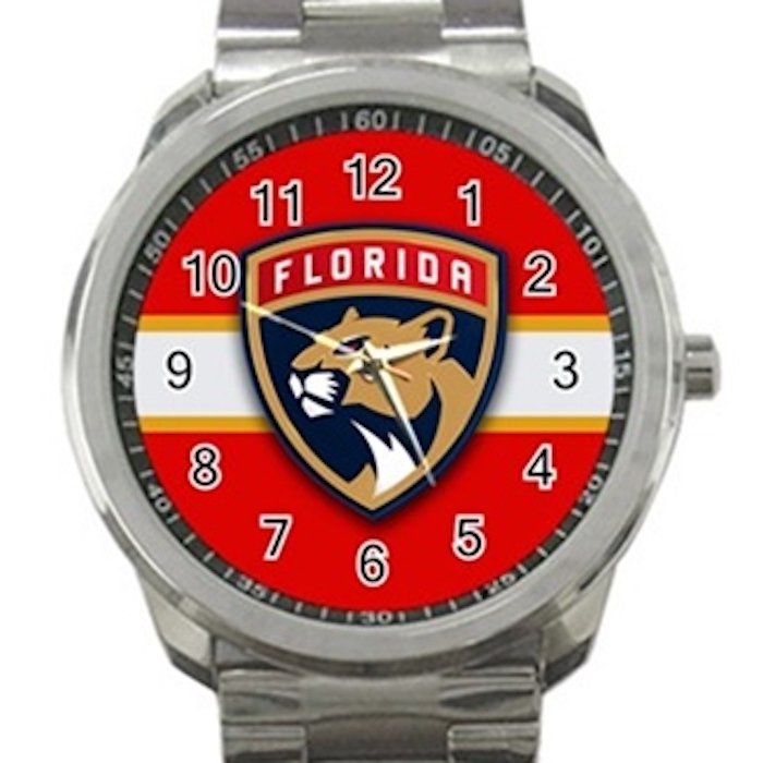 Florida Panthers NHL Ice Hockey Teams Logo 1 Unisex Sport Metal Watch