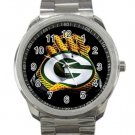 Green Bay Packers NFL Football Team Unisex Sport Metal Watch