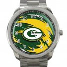 Green Bay Packers NFL Football Team Logo Unisex Sport Metal Watch