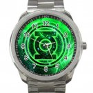 Green Lantern Superhero Logo  Unisex Sport Metal Watch