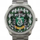 Harry Potter Hogwarts Slytherin Crest Logo 3 Unisex Sport Metal Watch