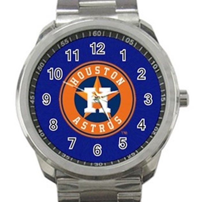 Houston Astros MLB Baseball Team Unisex Sport Metal Watch