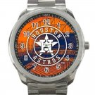 Houston Astros MLB Baseball Team Logo Design 1 Unisex Sport Metal Watch