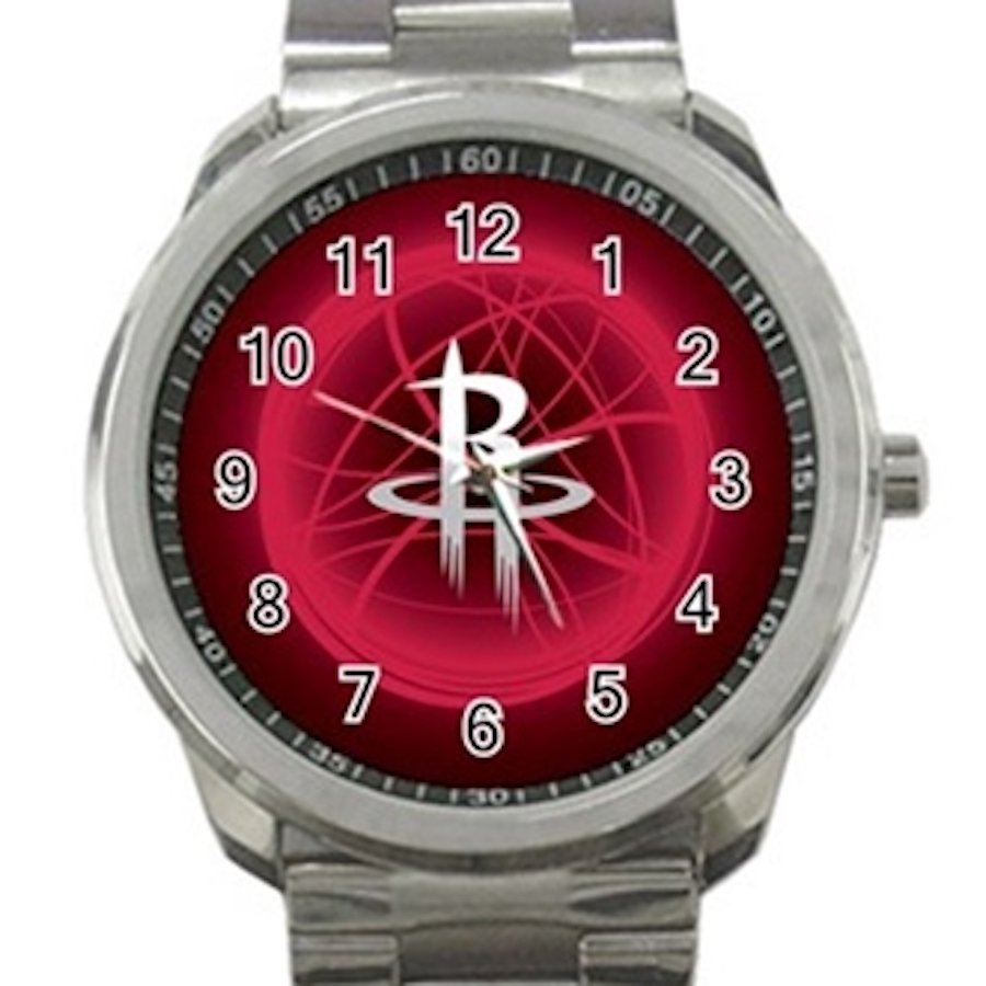Houston Rockets NBA Basketball Team Logo Unisex Sport Metal Watch