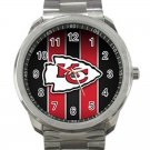 Kansas City Chiefs NFL Football Team Logo Unisex Sport Metal Watch