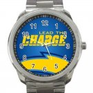 Los Angeles Chargers NFL Football Team Logo Unisex Sport Metal Watch