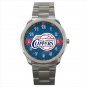 Los Angeles Clippers NBA Basketball Team Logo Design 1 Unisex Sport Metal Watch