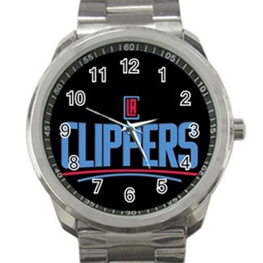 Los Angeles Clippers NBA Basketball Team Logo Design 2 Unisex Sport Metal Watch