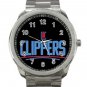 Los Angeles Clippers NBA Basketball Team Logo Design 2 Unisex Sport Metal Watch
