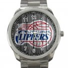 Los Angeles Clippers NBA Basketball Team Logo Design 4 Unisex Sport Metal Watch
