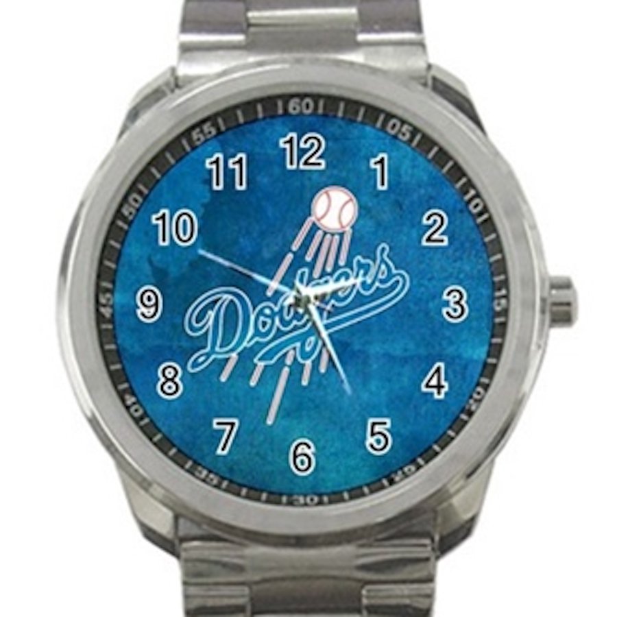 Los Angeles Dodgers MLB Baseball Team Logo Unisex Sport Metal Watch
