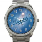 Los Angeles Dodgers MLB Baseball Team Logo Design 1 Unisex Sport Metal Watch