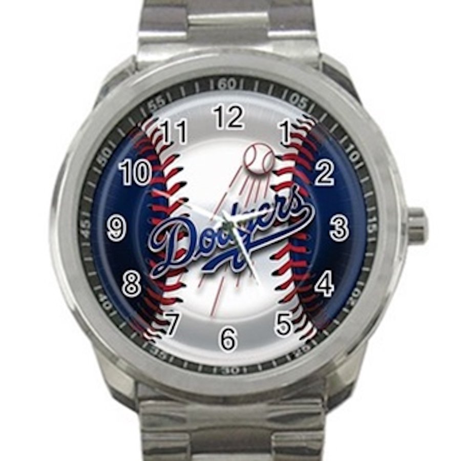 Los Angeles Dodgers MLB Baseball Team Logo Design 5 Unisex Sport Metal Watch