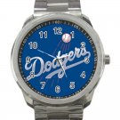Los Angeles Dodgers MLB Baseball Team Logo Design 6 Unisex Sport Metal Watch