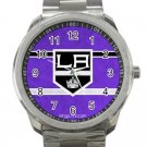 Los Angeles Kings NHL Ice Hockey Teams Logo Design 1 Unisex Sport Metal Watch