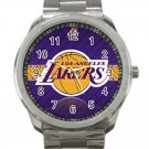 Los Angeles Lakers NBA Basketball Team Logo Unisex Sport Metal Watch