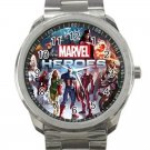 Marvel Avengers Shield Logo Design 5 Unisex Sport Metal Watch