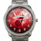 Miami Heat NBA Basketball Team Unisex Sport Metal Watch