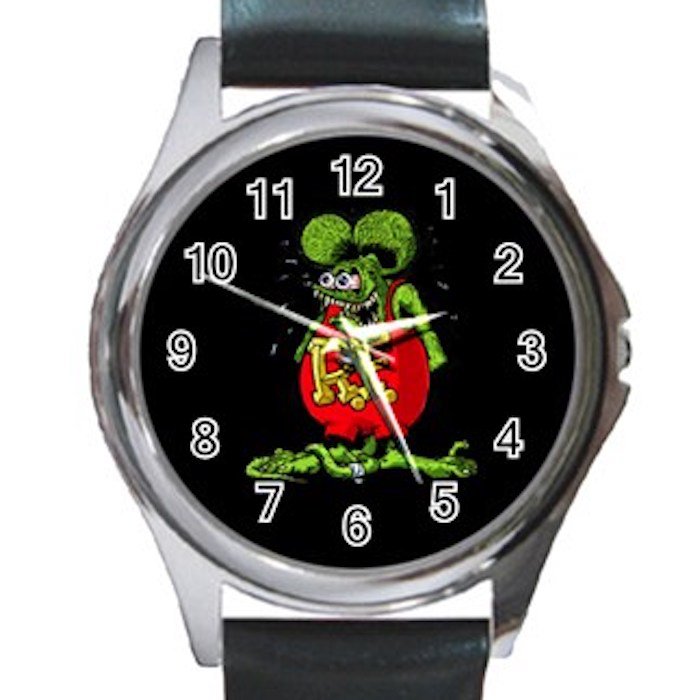 RAT FINK Unisex Round Silver Metal Watch