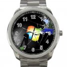 Minecraft Creeper Swords Diamond Steeve Design 6 Unisex Sport Metal Watch