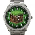 Minecraft Creeper Swords Diamond Steeve Design 7 Unisex Sport Metal Watch