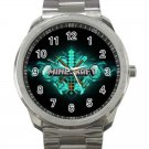 Minecraft Creeper Swords Diamond Steeve Design 19 Unisex Sport Metal Watch