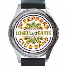 Sgt. Pepper's Lonely Hearts Club Band Unisex Round Silver Metal Watch