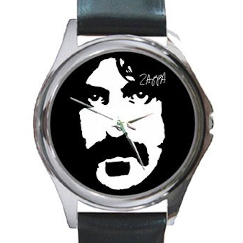 Frank Zappa Unisex Round Silver Metal Watch