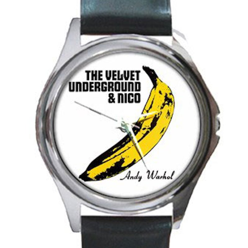 Velvet Underground & Nico - Banana - Andy Warhol Unisex Round Silver Metal Watch