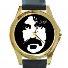 Frank Zappa Unisex Round Gold Metal Watch