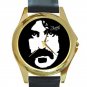 Frank Zappa Unisex Round Gold Metal Watch