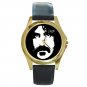 Frank Zappa Unisex Round Gold Metal Watch