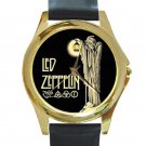 Led Zeppelin IV Symbols - Hermit Unisex Round Gold Metal Watch