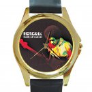 Jimi Hendrix - Band of Gypsys Unisex Round Gold Metal Watch
