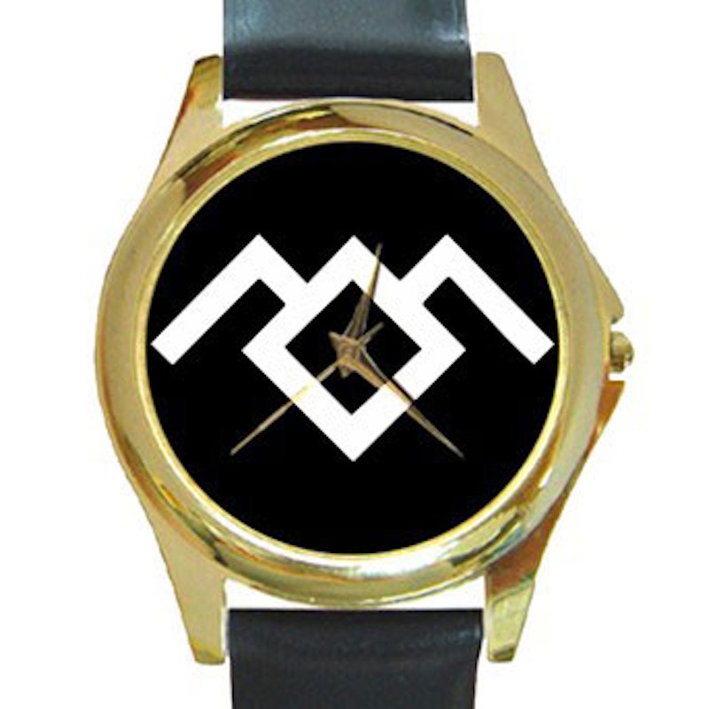 Twin Peaks - Owl Cave Unisex Round Gold Metal Watch
