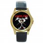 Pearl Jam - Stickman Unisex Round Gold Metal Watch