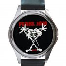 Pearl Jam - Stickman Unisex Round Silver Metal Watch