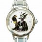 Maleficent Sleeping Beauty Round Italian Charm Watch