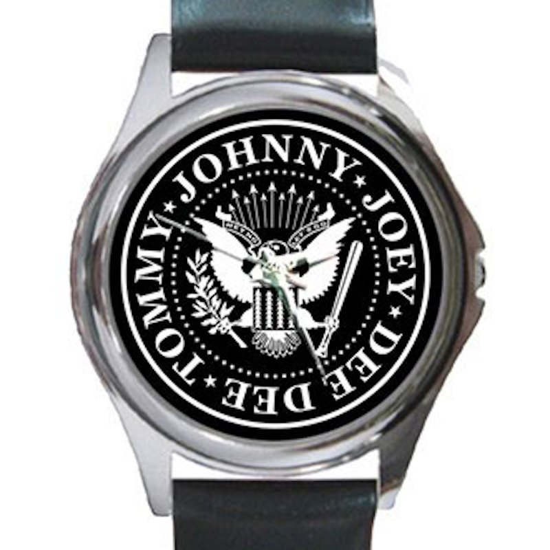 Ramones Rock Band Unisex Round Silver Metal Watch