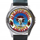 Grateful Dead - Skull & Roses Unisex Round Silver Metal Watch