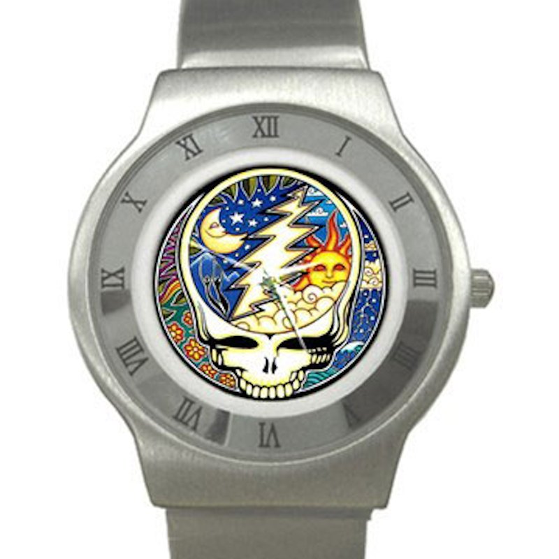 Grateful Dead - Steal Your Face - Cosmic Chrome Roman Dial Unisex Ultra Slim Watch
