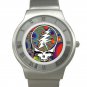Grateful Dead - Steal Your Face - Fractal Chrome Roman Dial Unisex Ultra Slim Watch