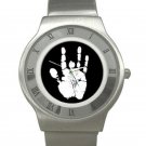 Jerry Garcia Handprint Chrome Roman Dial Unisex Ultra Slim Watch