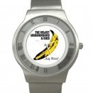 Velvet Underground & Nico - Banana - Andy Warhol Chrome Roman Dial Unisex Ultra Slim Watch