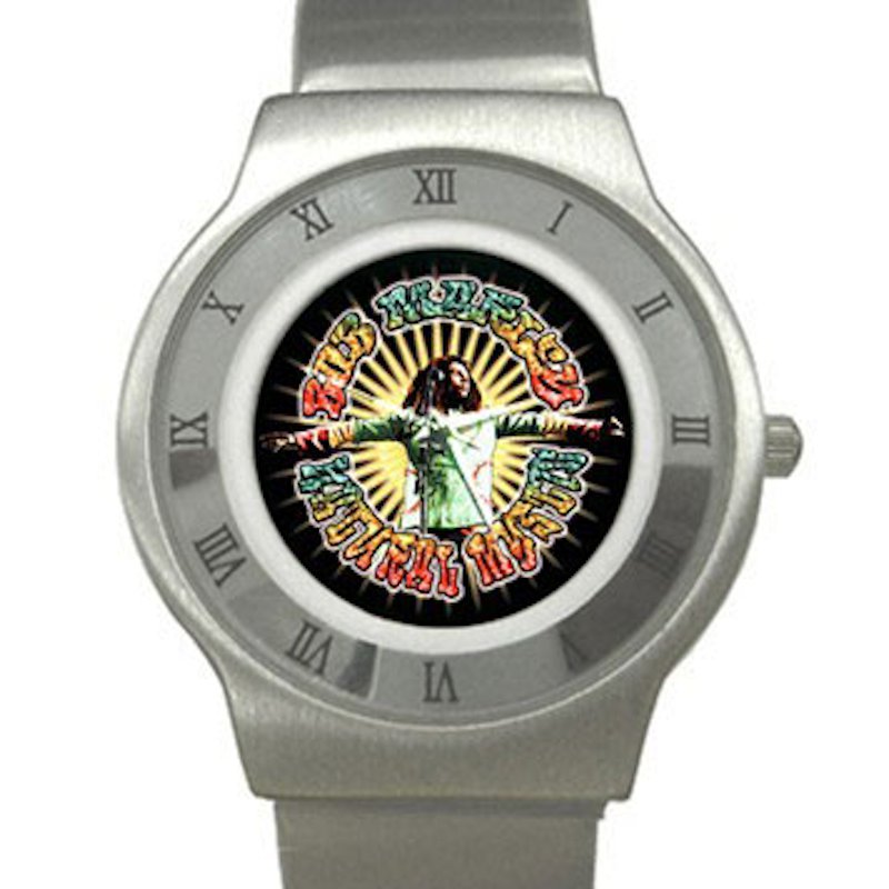 Bob Marley - Natural Mystic Chrome Roman Dial Unisex Ultra Slim Watch