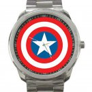 Captain America Shield Unisex Sport Metal Watch