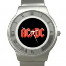 AC/DC Chrome Roman Dial Unisex Ultra Slim Watch