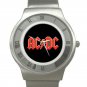 AC/DC Chrome Roman Dial Unisex Ultra Slim Watch