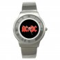 AC/DC Chrome Roman Dial Unisex Ultra Slim Watch