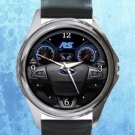 Ford Focus Rs 2016 Steering Unisex Round Silver Metal Watch